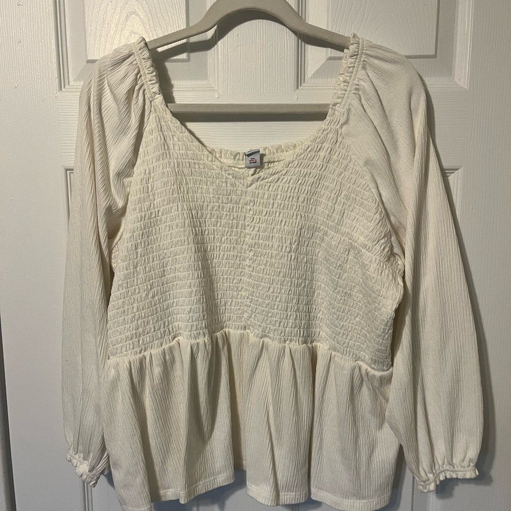 Elegant Cream Women's Top